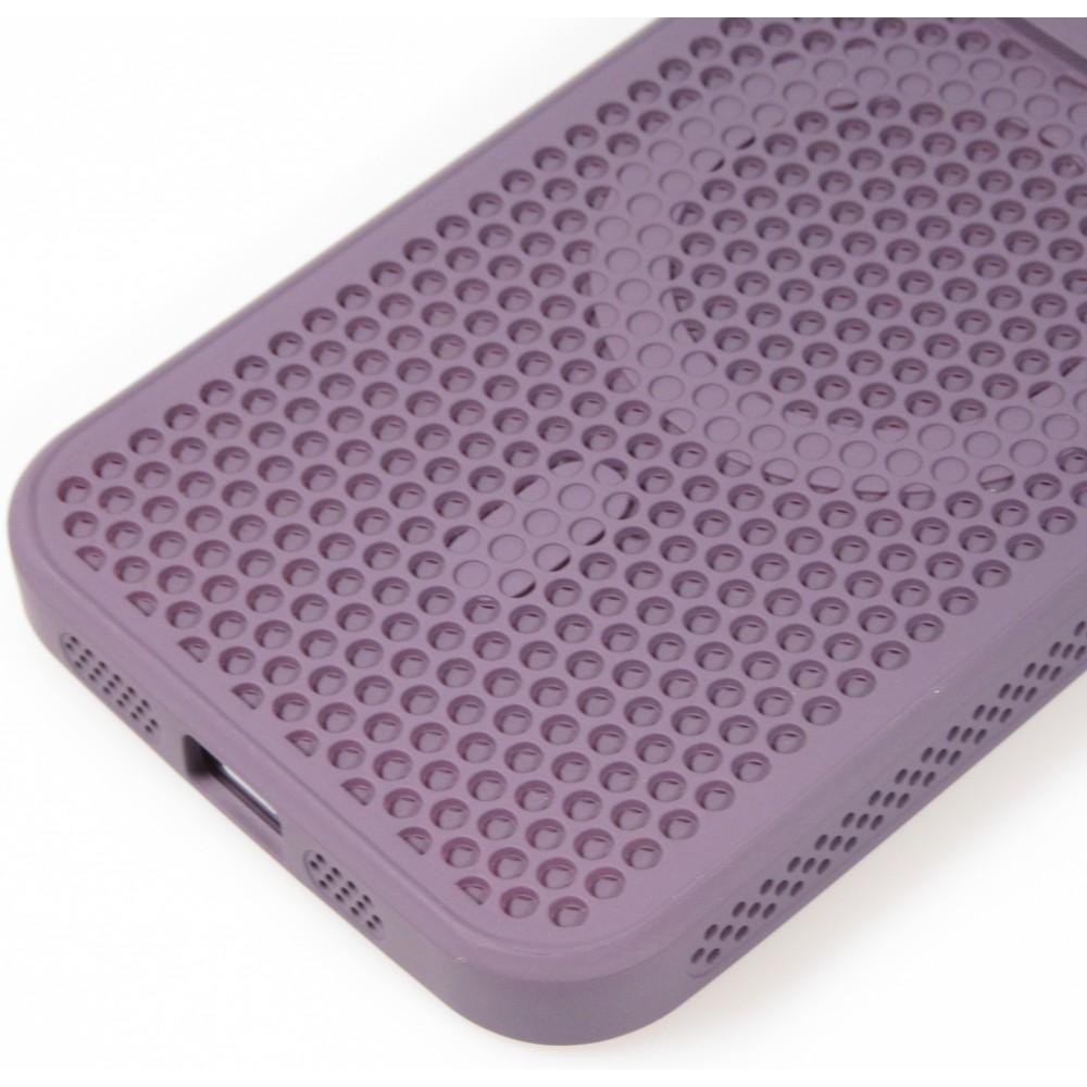 iPhone 15 Pro Max Case Hülle - Ultra-leicht und luftig mit MagSafe-kompatiblem Gitterdesign - Violett