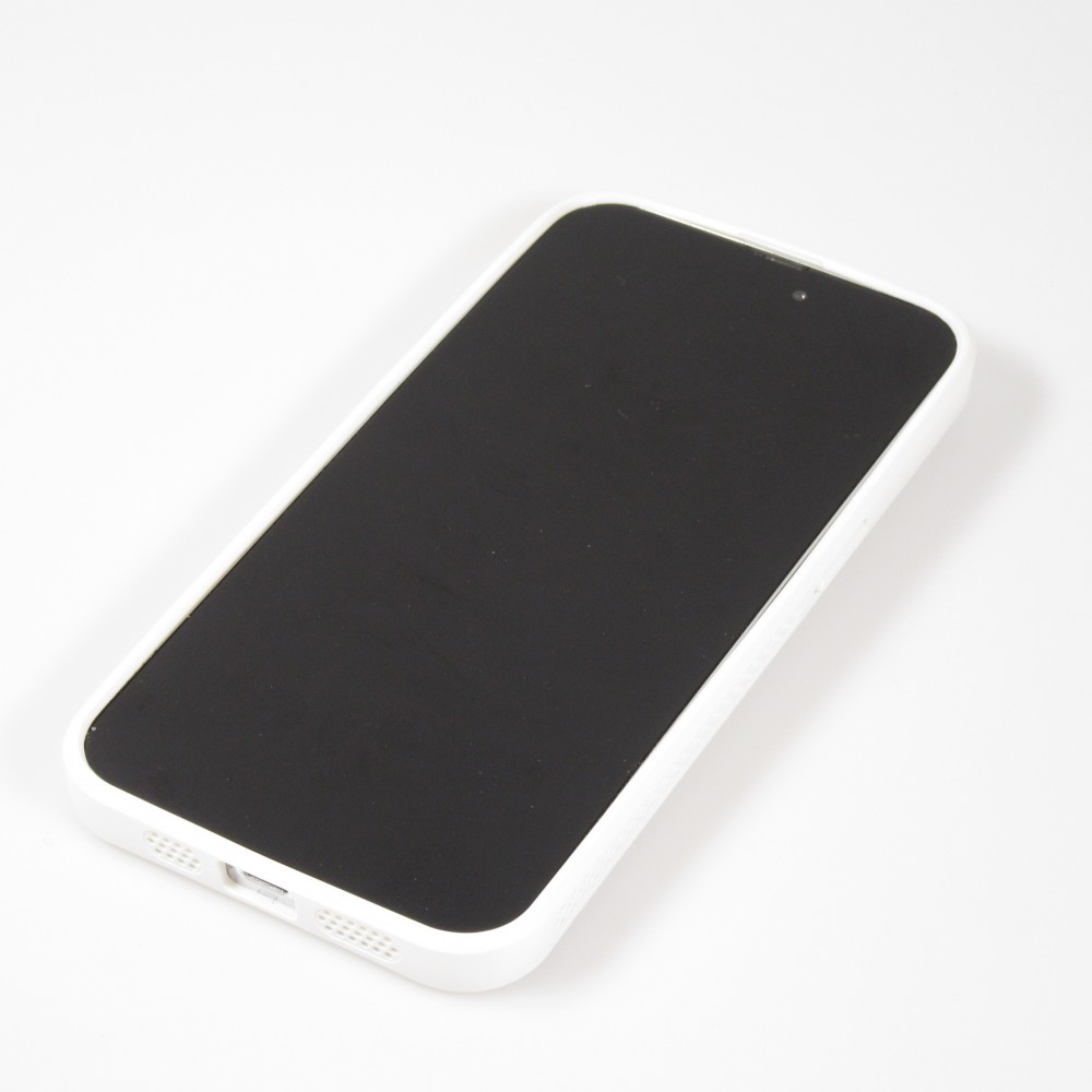 iPhone 15 Pro Case Hülle - Ultra-leicht und luftig mit MagSafe-kompatiblem Gitterdesign - Weiss