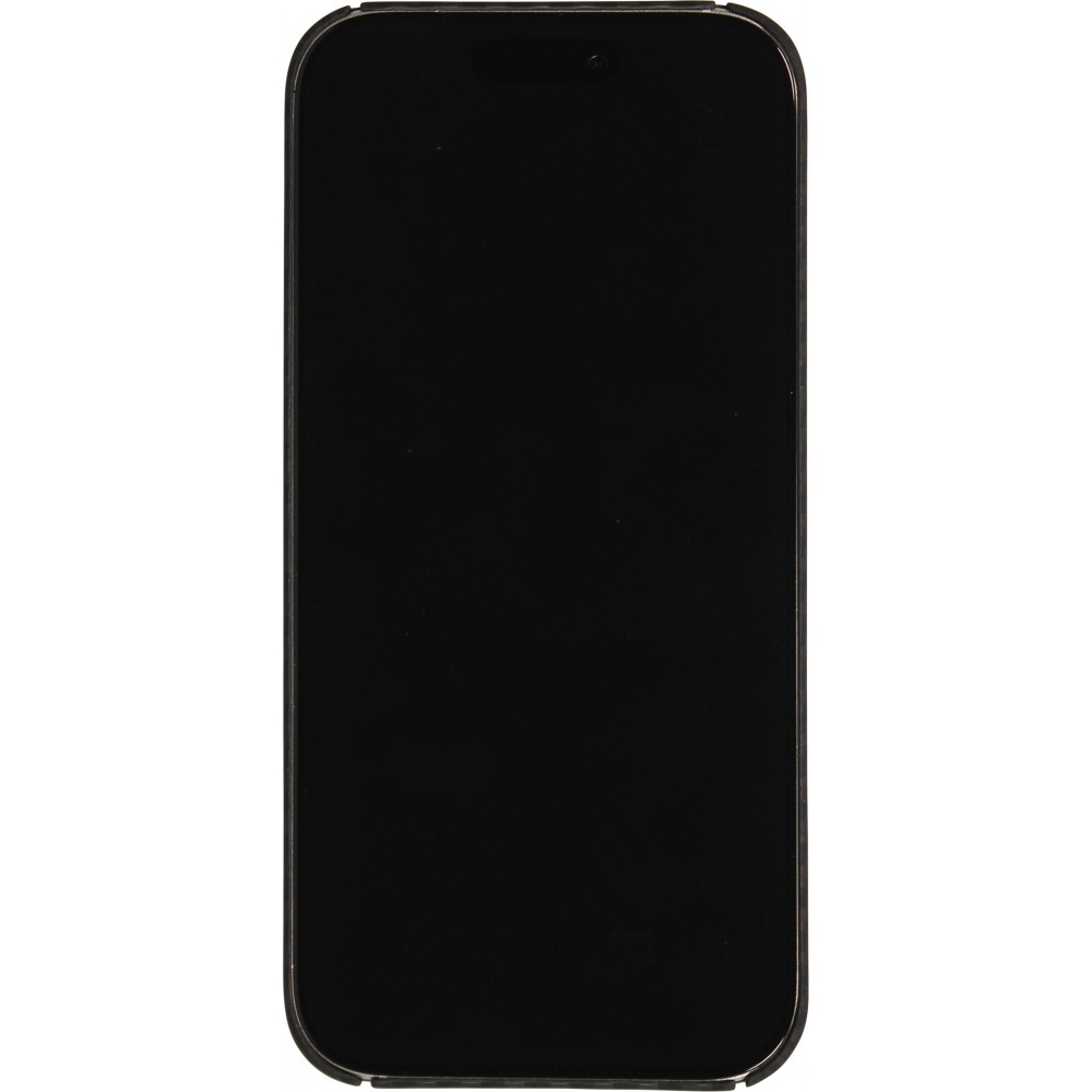 iPhone 16e Case Hülle - Carbomile Schutzcase aus echtem Aramid Carbonfaser - Schwarz