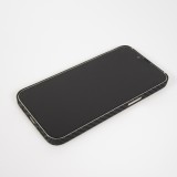 iPhone 16e Case Hülle - Carbomile Schutzcase aus echtem Aramid Carbonfaser - Schwarz