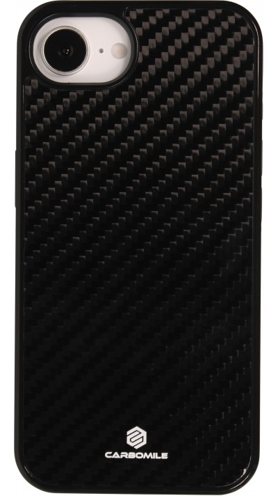 iPhone 16e Case Hülle - Carbomile Carbon Fiber (Kompatibel mit MagSafe)
