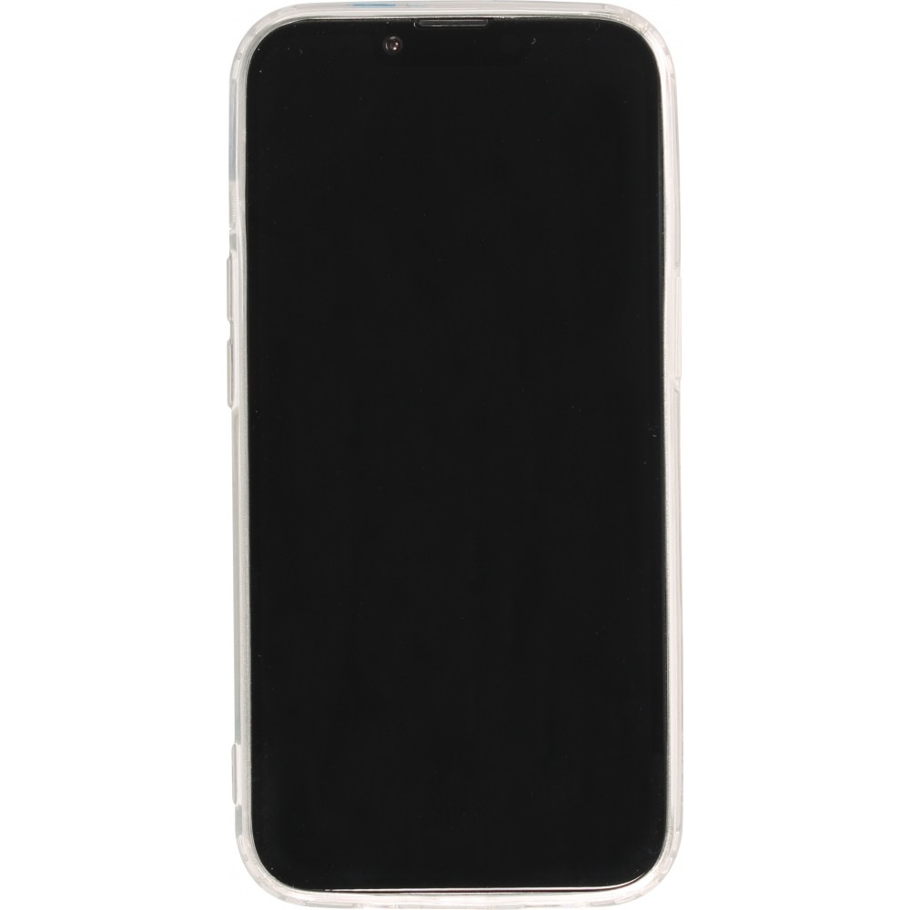 iPhone 16e Case Hülle - Gummi Silikon steif mit MagSafe Frühlings Blumen - Transparent