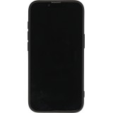 iPhone 16e Case H&uuml;lle - Gummi weich mit Kameraschutzglas MagSafe - Schwarz