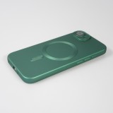 iPhone 16e Case H&uuml;lle - Gummi weich mit Kameraschutzglas MagSafe - Gr&uuml;n