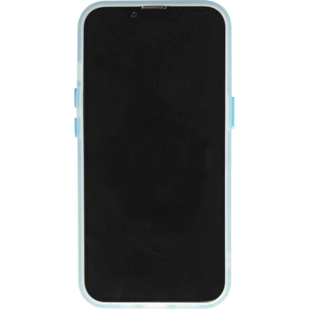 iPhone 16e Case Hülle - Jelly Color Semi-transparent mit MagSafe - Orange - Blau