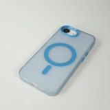iPhone 16e Case Hülle - Jelly Color Semi-transparent mit MagSafe - Orange - Blau