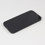 iPhone 16e Case Hülle - Silikon Mat Herz gold - Schwarz