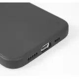 iPhone 16e Case Hülle - Silikon Mat Herz gold - Schwarz