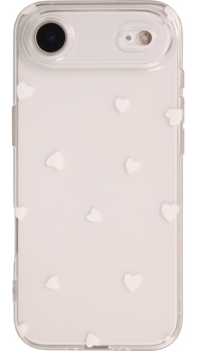 iPhone Air Case Hülle - Gummi kleines Herz - Weiss