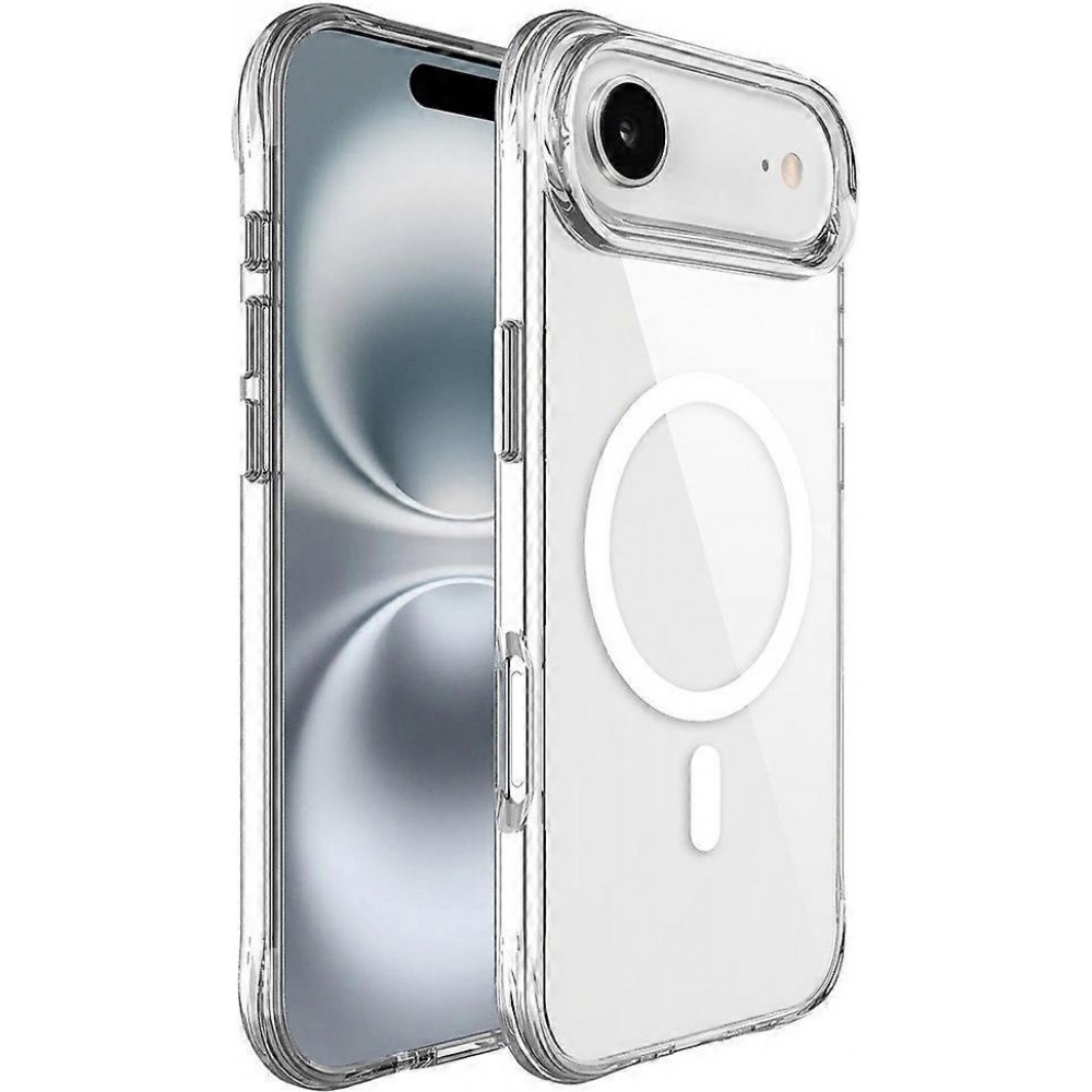 Hülle iPhone 17 Air - MagSafe kompatibel Gummi transparent TPU Silikon