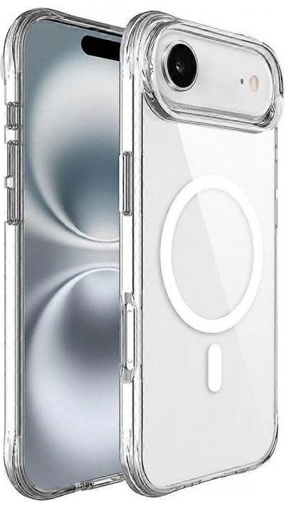 Hülle iPhone 17 Air - MagSafe kompatibel Gummi transparent TPU Silikon
