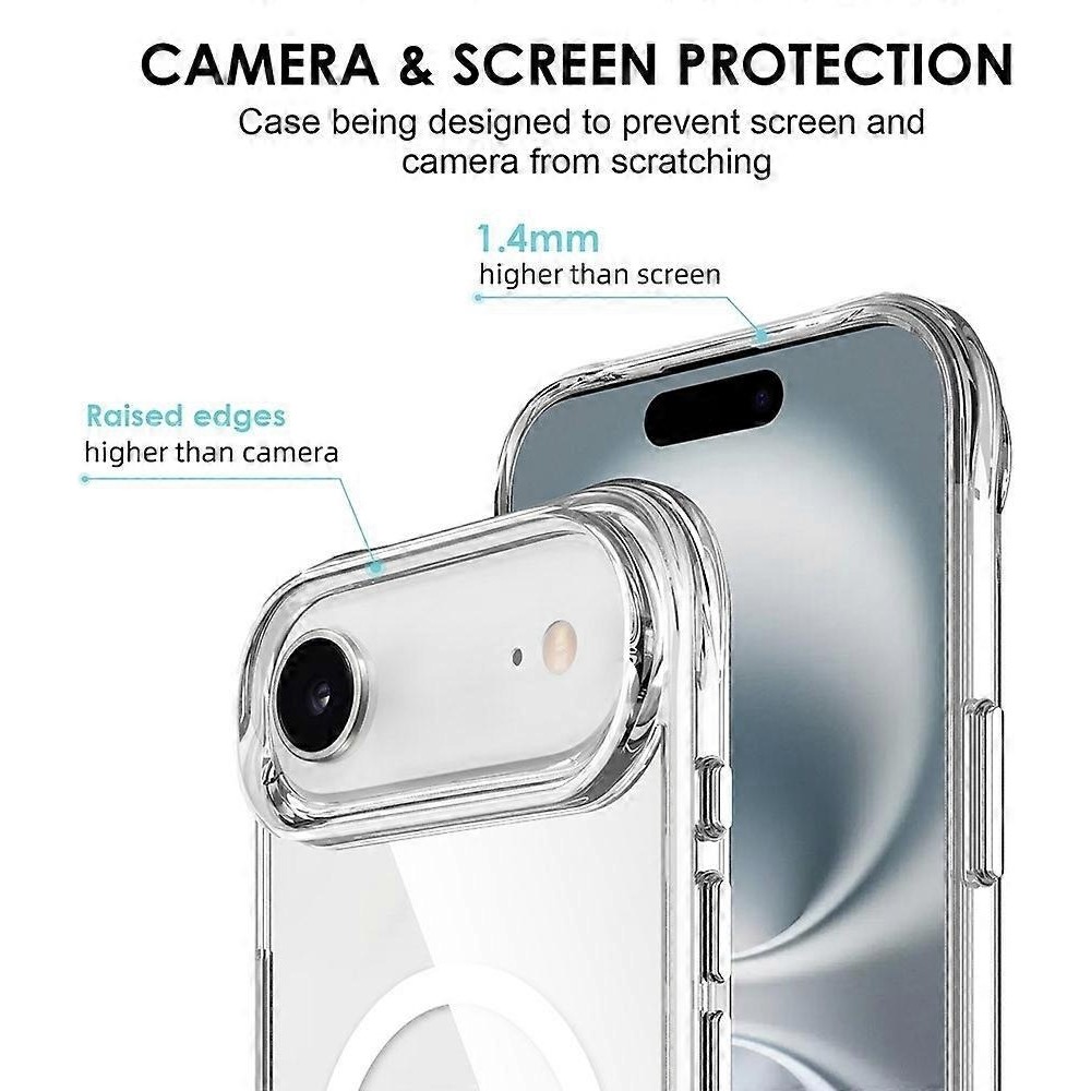 Hülle iPhone 17 Air - MagSafe kompatibel Gummi transparent TPU Silikon