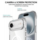 Hülle iPhone 17 Air - MagSafe kompatibel Gummi transparent TPU Silikon