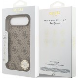 iPhone 17 Air Case Hülle - Guess 4G Charm Elegante Schutz Raffiniertes Design Trendaccessoire - Braun