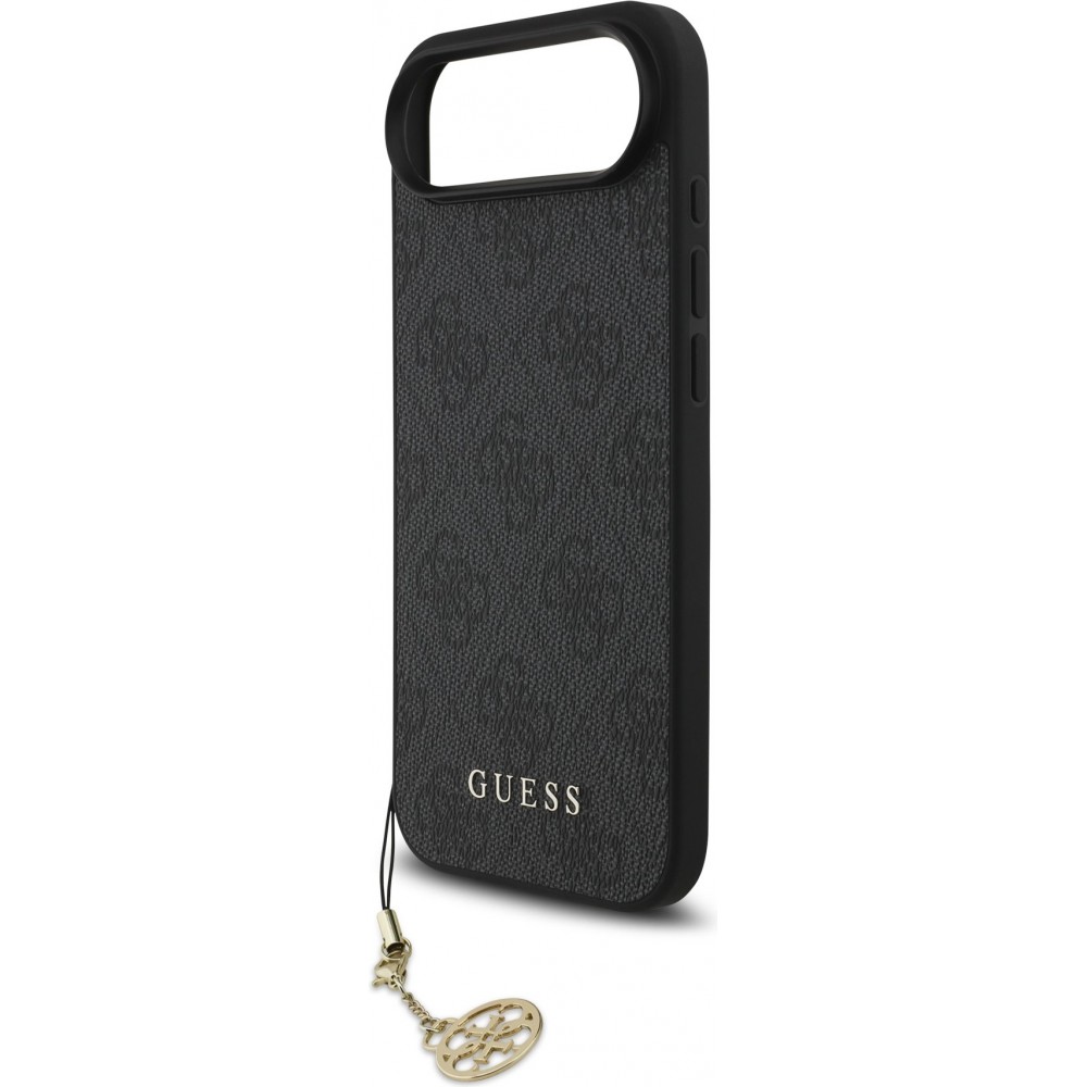 iPhone 17 Air Case Hülle - Guess 4G Charm Elegante Schutz Raffiniertes Design Trendaccessoire - Grau