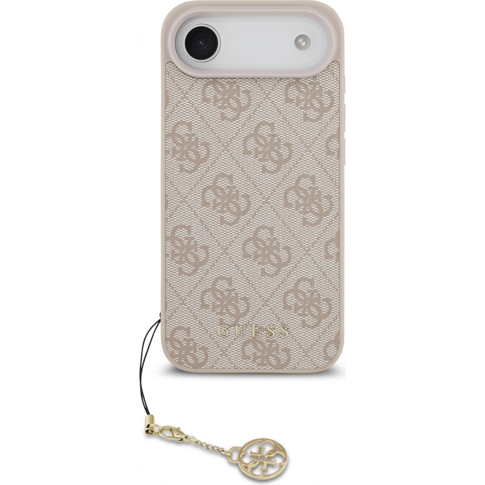 iPhone 17 Air Case Hülle - Guess 4G Charm Elegante Schutz Raffiniertes Design Trendaccessoire - Rosa