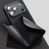 Hülle iPhone 17 Air - Qialino Echtleder (MagSafe kompatibel) - Schwarz