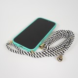 Coque iPhone 17 - Bio Eco-Friendly nature avec cordon collier - Turquoise