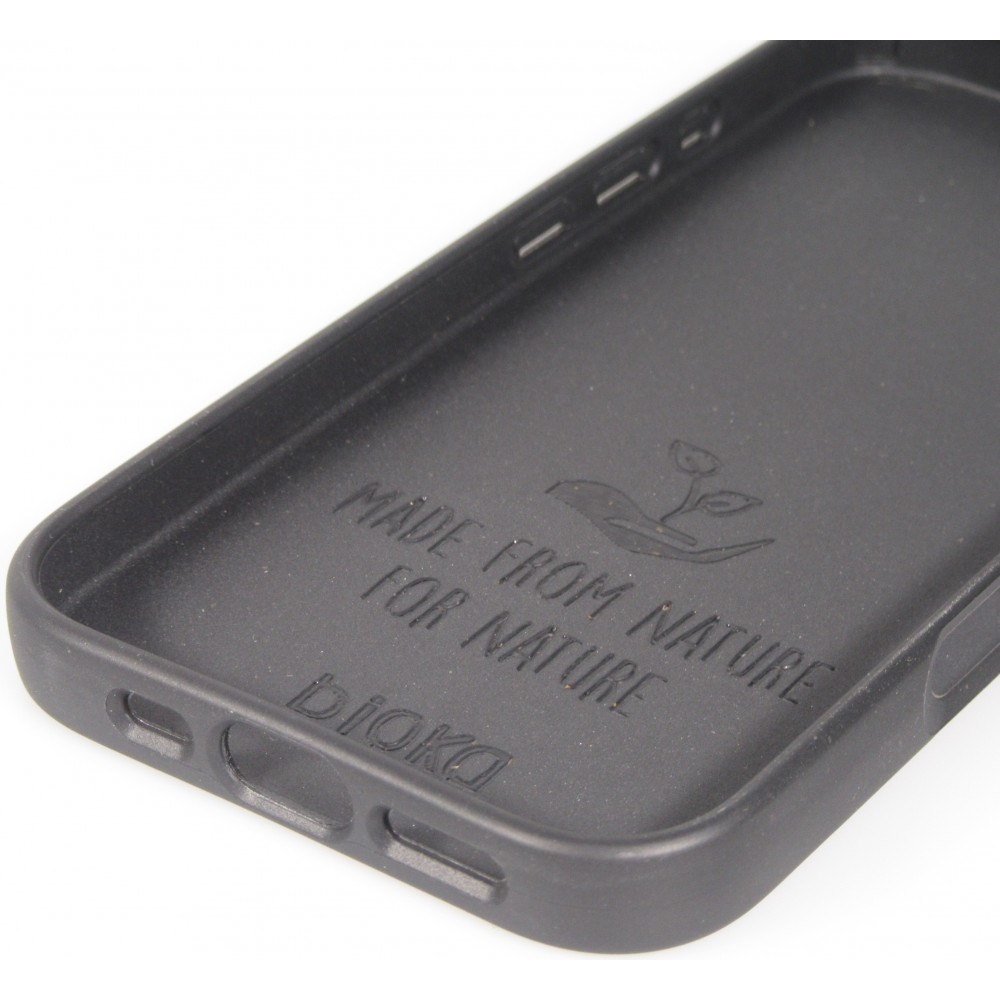 iPhone 17 Case Hülle - Bioka Biologisch Abbaubar Eco-Friendly Kompostierbar - Schwarz