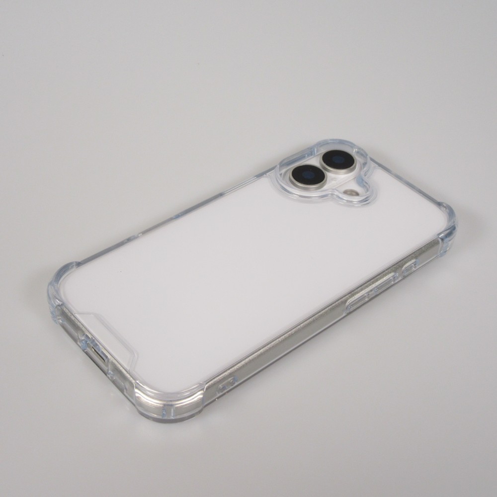 iPhone 17 Case Hülle - Bumper Glass TPU Anti-Schock mit Acryl - Transparent