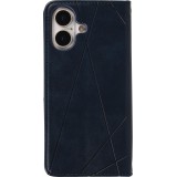 Hülle iPhone 17 - Flip Geometrisch blau