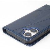 Hülle iPhone 17 - Flip Geometrisch blau