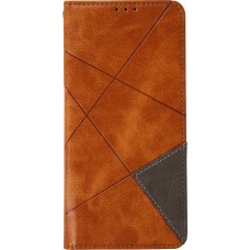 Hülle iPhone 17 - Flip Geometrisch - Hellbraun