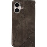 Hülle iPhone 17 - Flip Geometrisch - Grau