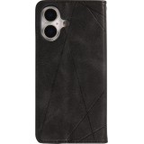 Hülle iPhone 17 - Flip Geometrisch - Schwarz