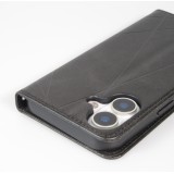 Hülle iPhone 17 - Flip Geometrisch - Schwarz