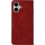 Hülle iPhone 17 - Flip Geometrisch - Rot