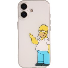Coque iPhone 17 - Gel cartoon Homer Simpson