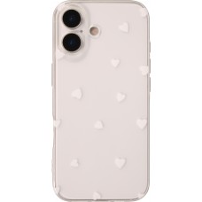 iPhone 17 Case Hülle - Gummi kleines Herz - Weiss