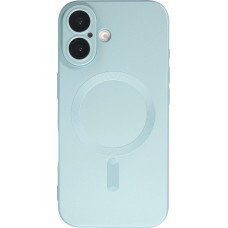 iPhone 17 Case Hülle - Gummi weich mit Kameraschutzglas MagSafe - Blau