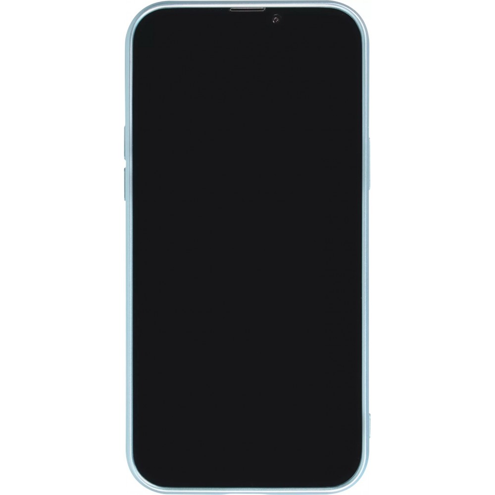 iPhone 17 Case Hülle - Gummi weich mit Kameraschutzglas MagSafe - Blau