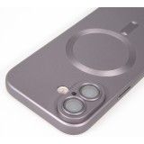 iPhone 17 Case Hülle - Gummi weich mit Kameraschutzglas MagSafe - Dunkelgrau