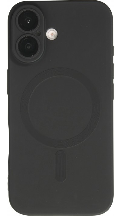 Coque iPhone 17 - Gel souple avec vitre de protection caméra MagSafe - Noir