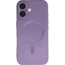 iPhone 17 Case Hülle - Gummi weich mit Kameraschutzglas MagSafe - Violett