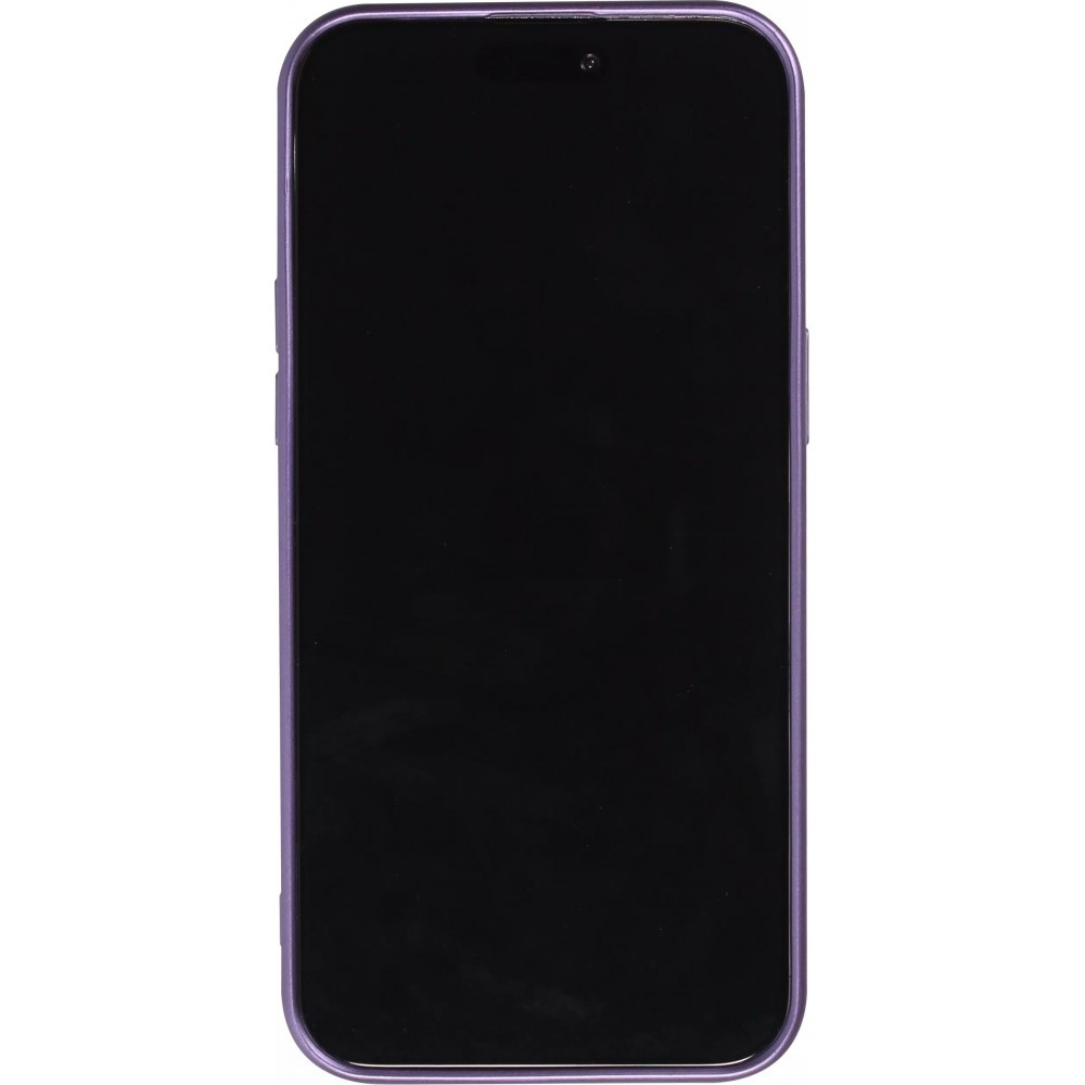 iPhone 17 Case Hülle - Gummi weich mit Kameraschutzglas MagSafe - Violett
