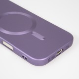 iPhone 17 Case Hülle - Gummi weich mit Kameraschutzglas MagSafe - Violett