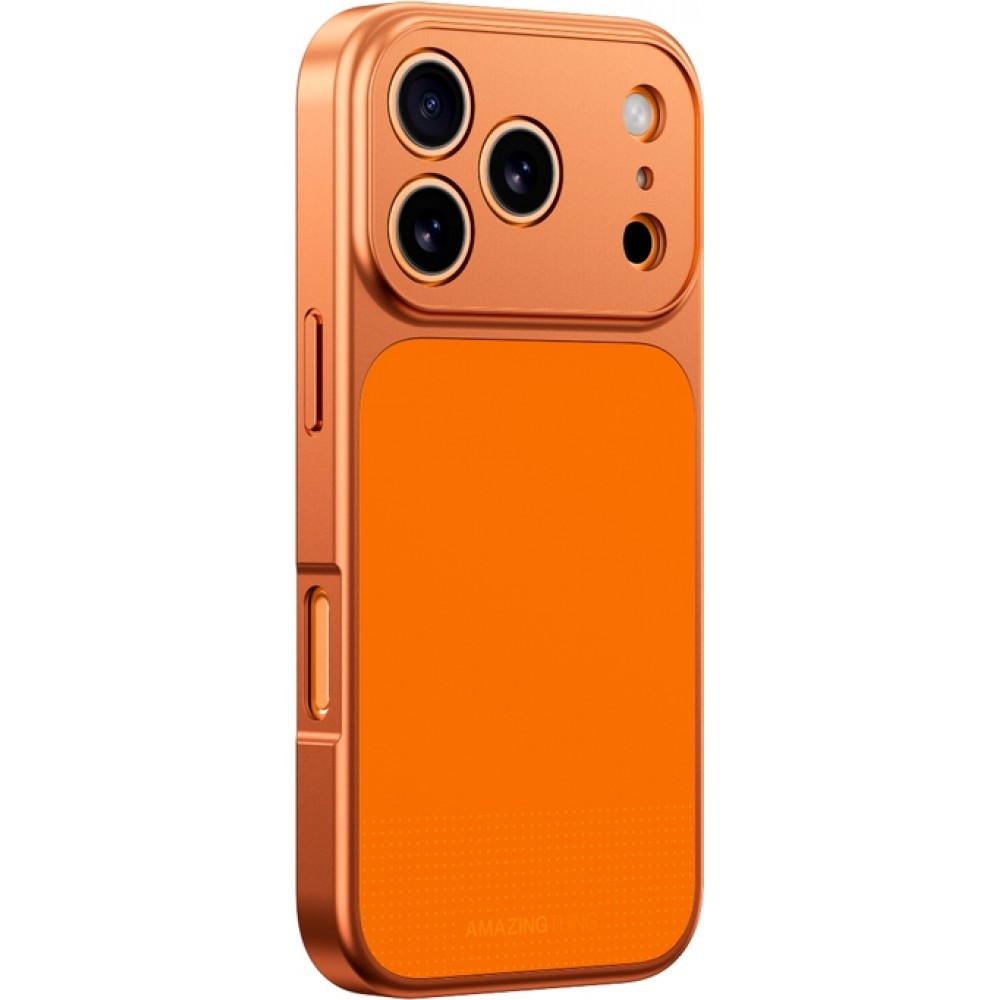 iPhone 17 Pro Case H&uuml;lle - AmazingThing Minimal FullCover MagSafe Minimalistische Vollabdeckung - Orange
