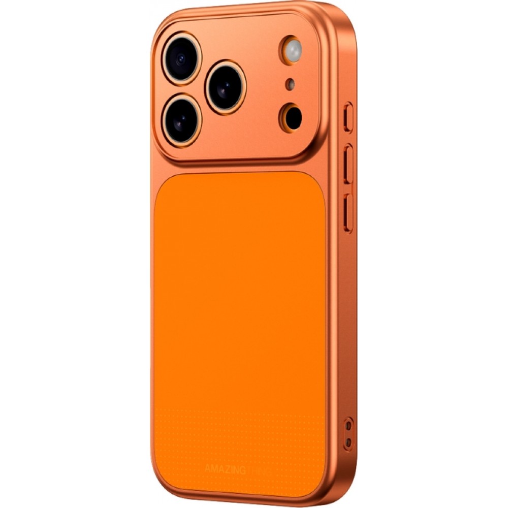 iPhone 17 Pro Case H&uuml;lle - AmazingThing Minimal FullCover MagSafe Minimalistische Vollabdeckung - Orange