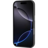 Coque iPhone 17 Pro - Audi TT MagSafe en cuir synthétique avec le logo en relief - Noir