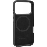 Coque iPhone 17 Pro - Audi TT MagSafe en cuir synthétique avec le logo en relief - Noir