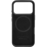 Coque iPhone 17 Pro - Audi TT MagSafe en cuir synthétique avec le logo en relief - Noir