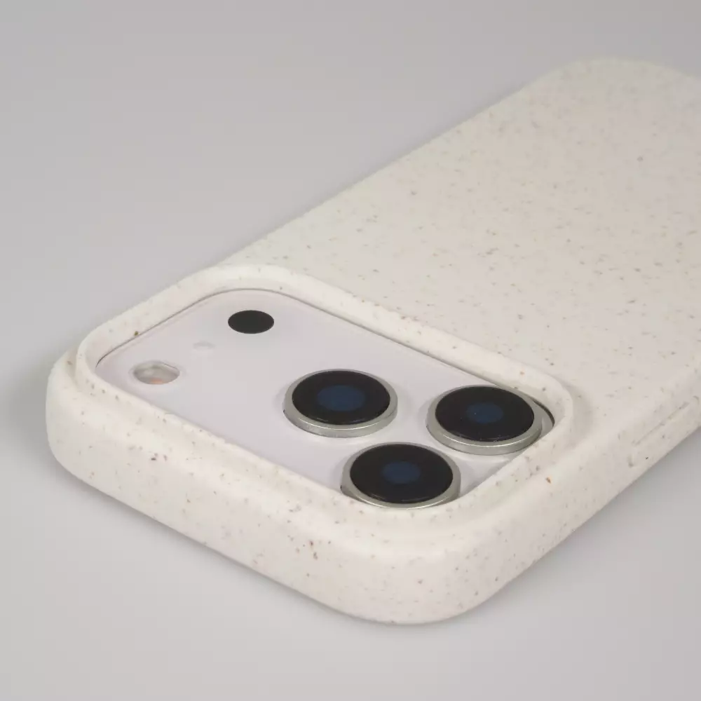 iPhone 17 Pro Max Case Hülle - Bio Eco-Friendly biologisch Kompostierbar ökologisch - Weiss