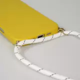 iPhone 17 Pro Max Case Hülle - Bio Eco-Friendly Vegan mit Handykette Necklace - Gelb
