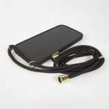 iPhone 17 Pro Max Case Hülle - Bio Eco-Friendly Vegan mit Handykette Necklace - Schwarz