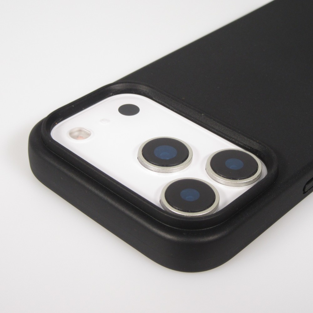 iPhone 17 Pro Max Case Hülle - Bio Eco-Friendly Vegan mit Handykette Necklace - Schwarz