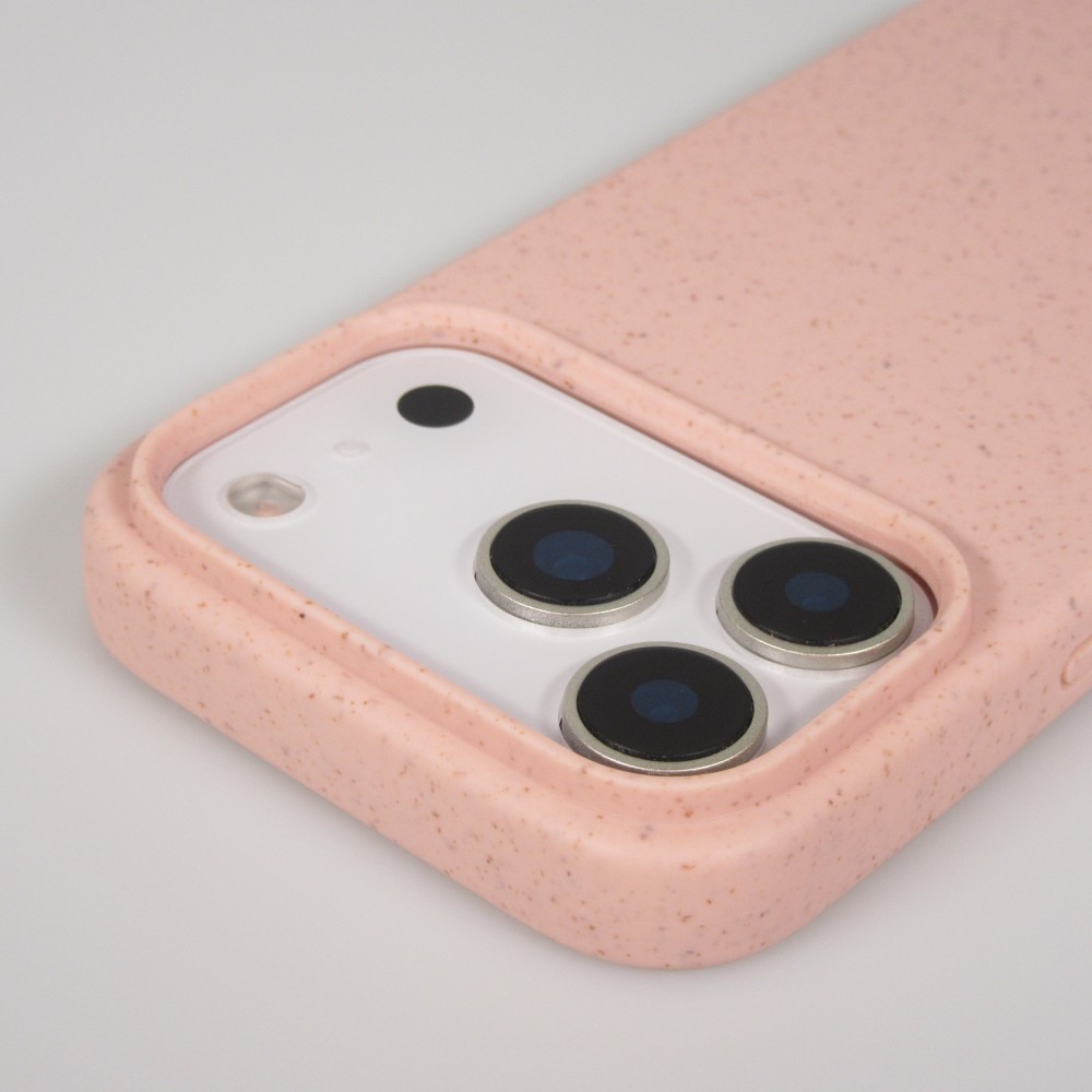 iPhone 17 Pro Case Hülle - Bio Eco-Friendly Vegan mit Handykette Necklace - Rosa